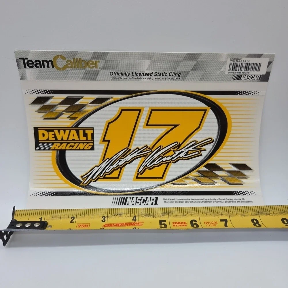 NEW Lot 2 Team Caliber Matt Kenseth #17 Glass Window Static Cling Decal NASCAR